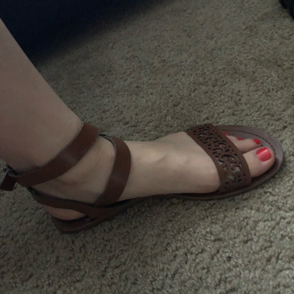 Strappy Brown Summer Sandals